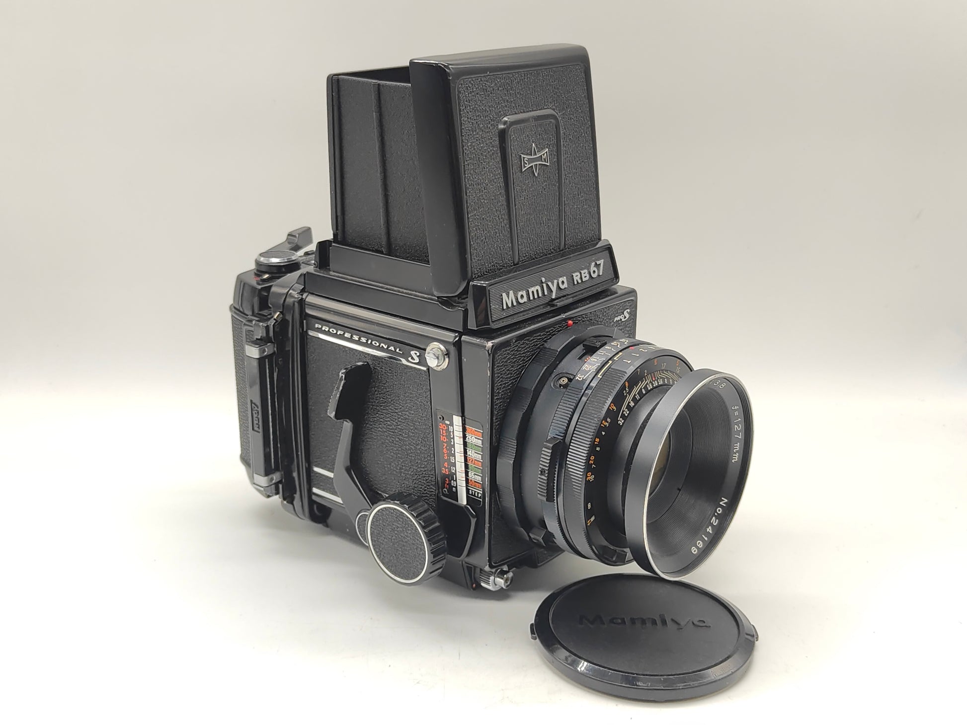 Mamiya RB67 Pro-S 127mm lens waist level finder Classic