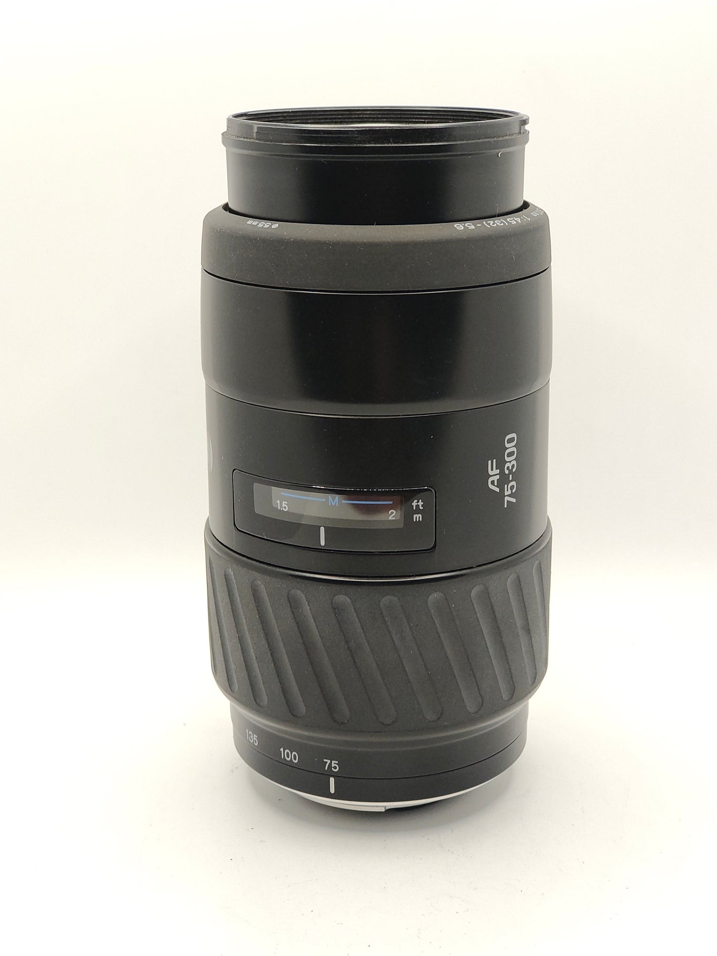 Minolta 75-300mm f/4.5-5.6 telephoto zoom AF lens for Minolta Autofocus SLRs - Fair condition