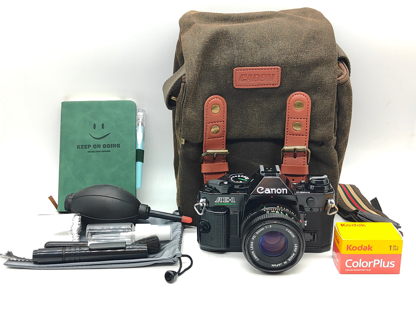 Canon AE-1 Program SLR camera Gift set