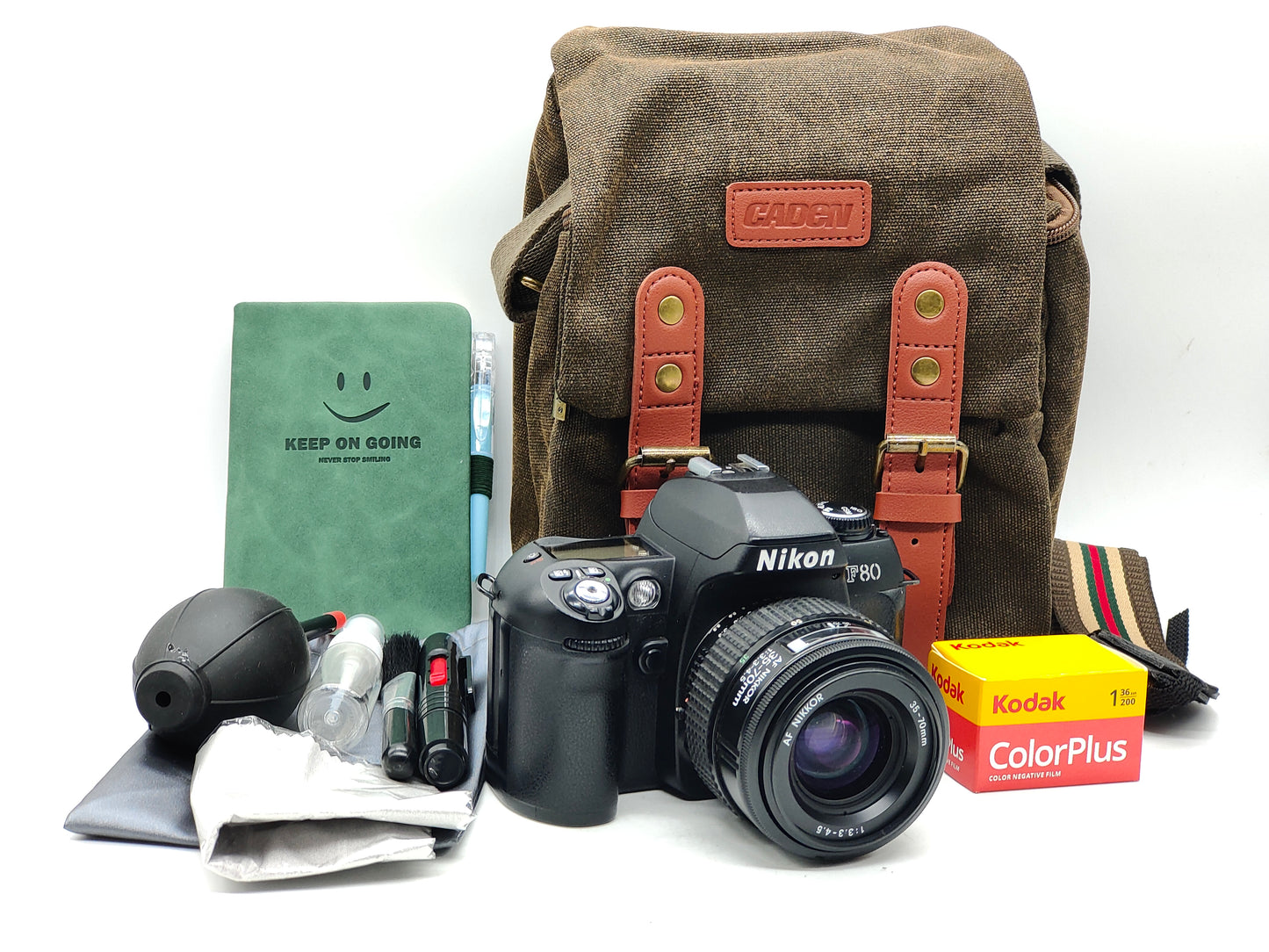 Nikon F80 + zoom lens SLR film camera kit