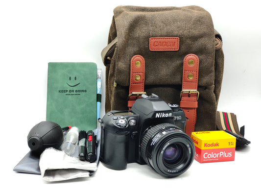 Nikon F80 + zoom lens SLR film camera kit