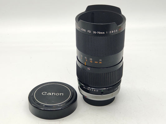 Canon 35-70mm f2.8-3.5 SSC zoom lens for Canon AE-1, A-1, FTb SLRs