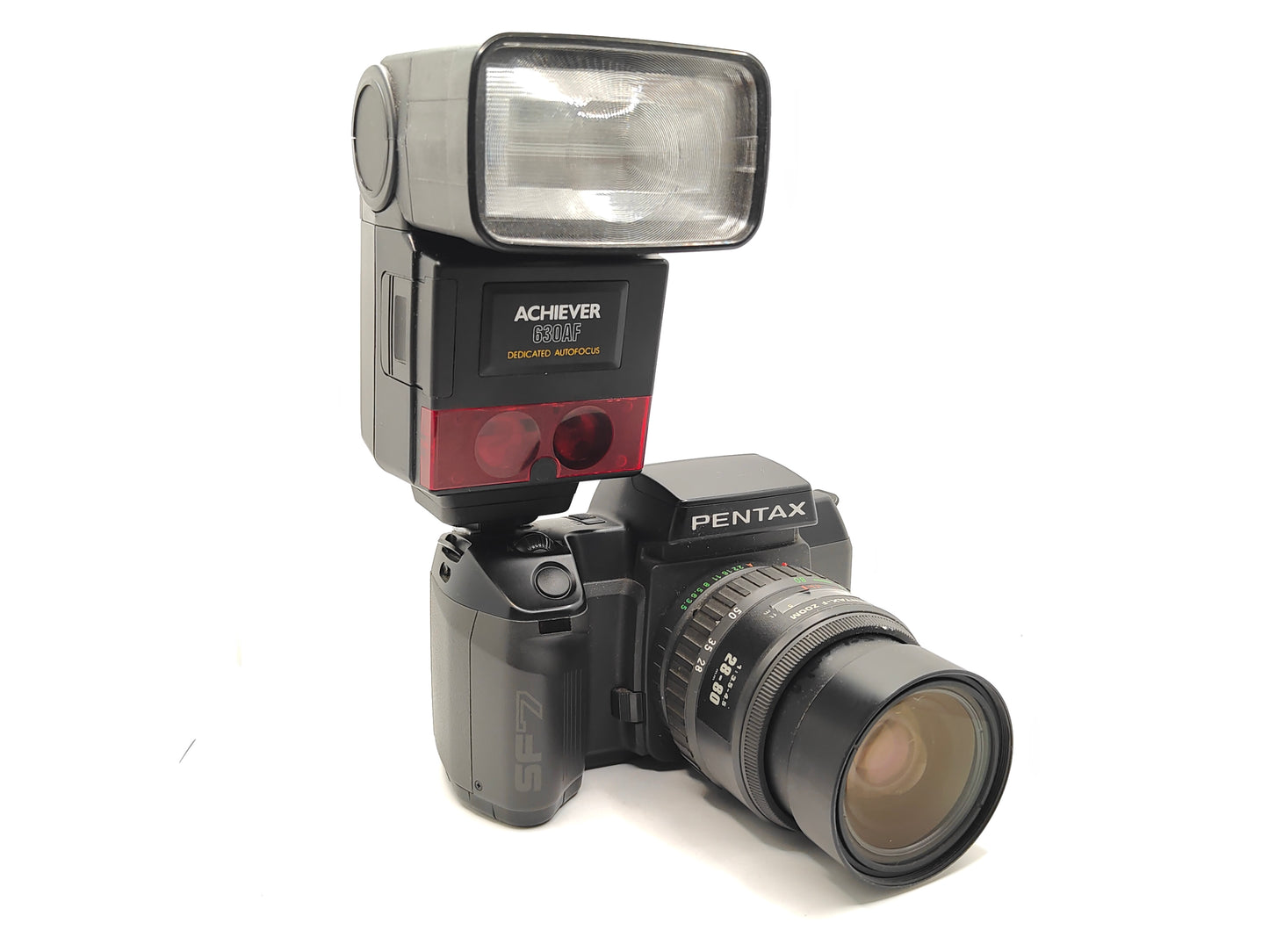 Pentax SF7 autofocus SLR film camera kit