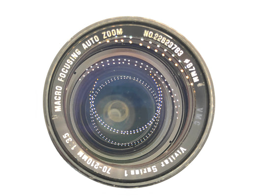 Vivitar 70-210mm f/3.5 telephoto zoom for Canon AE-1 etc