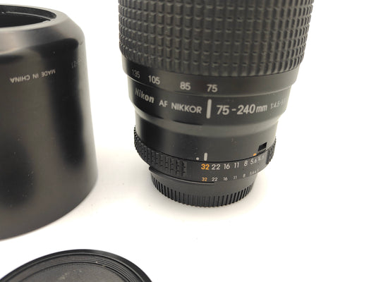 AF Nikkor 75-240mm f/4.5-5.6 telephoto zoom lens for Nikon Autofocus SLRs