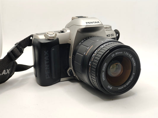 Pentax MZ-50 Autofocus film SLR with Sigma 28-80mm zoom lens