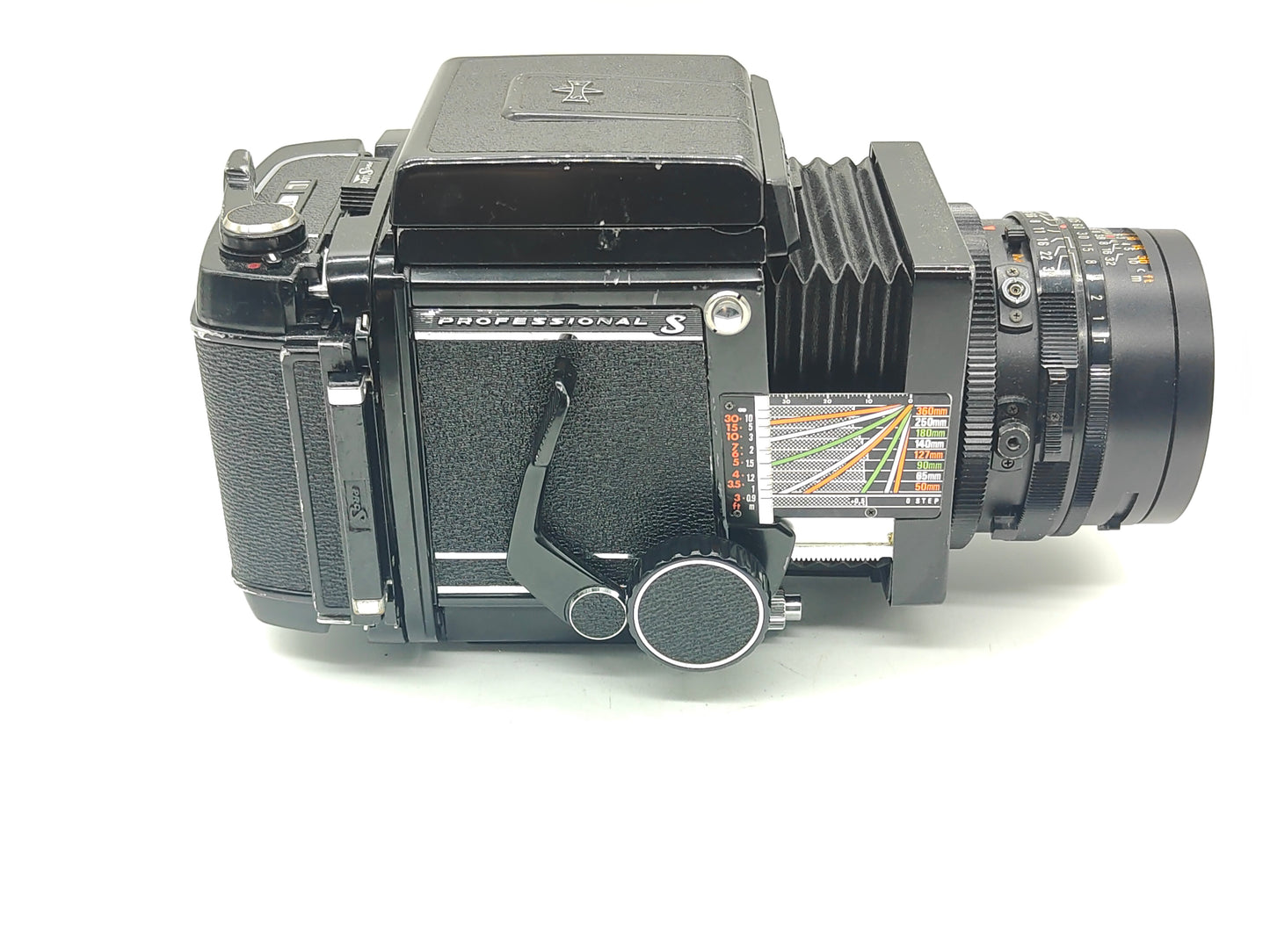 Mamiya RB67 Pro-S + 127mm lens + waist level finder