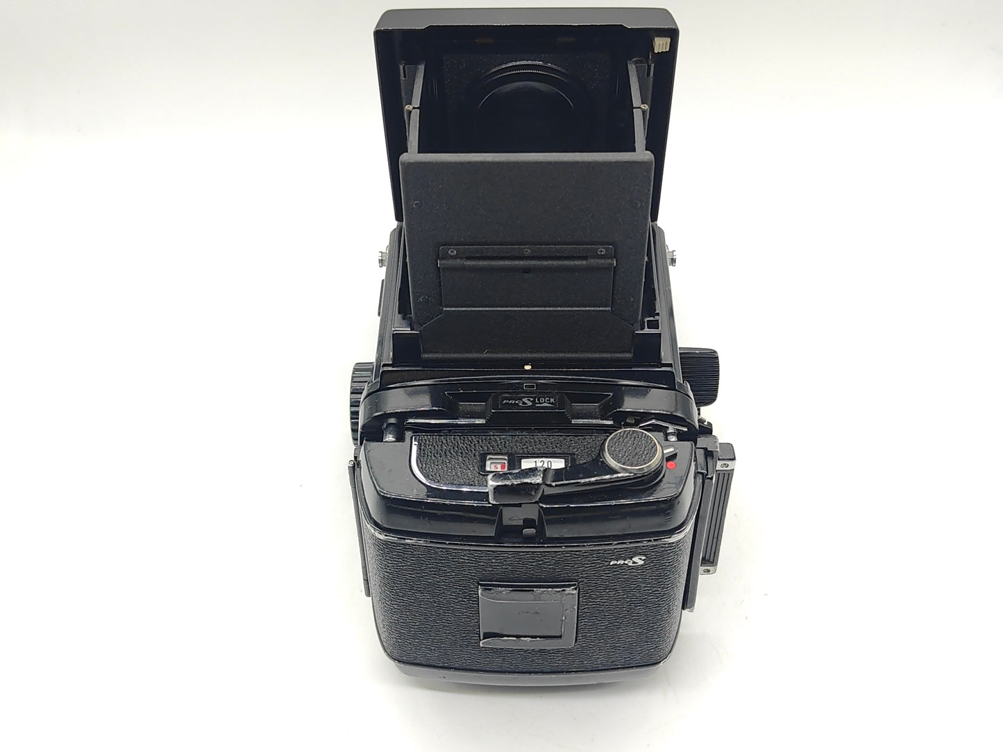 Mamiya RB67 Pro-S + 127mm lens + waist level finder