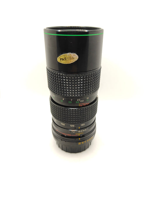 Hanimex 72-162mm f/3.5 zoom lens for Pentax K-mount (Pentax K1000, ME etc)