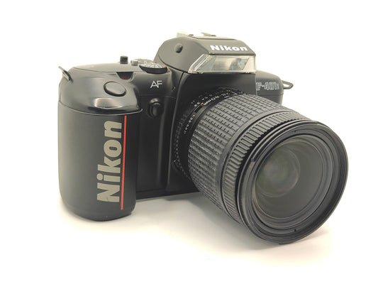 Nikon F-401x SLR film camera with 28-80mm zoom lens