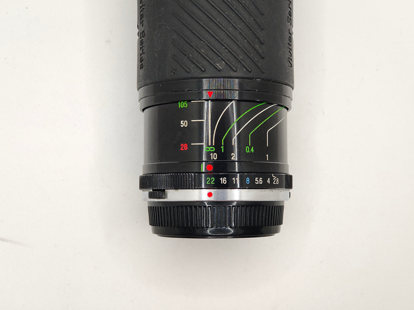 Vivitar 28-105mm zoom lens - for Olympus OM-1, OM-2, OM-10 etc