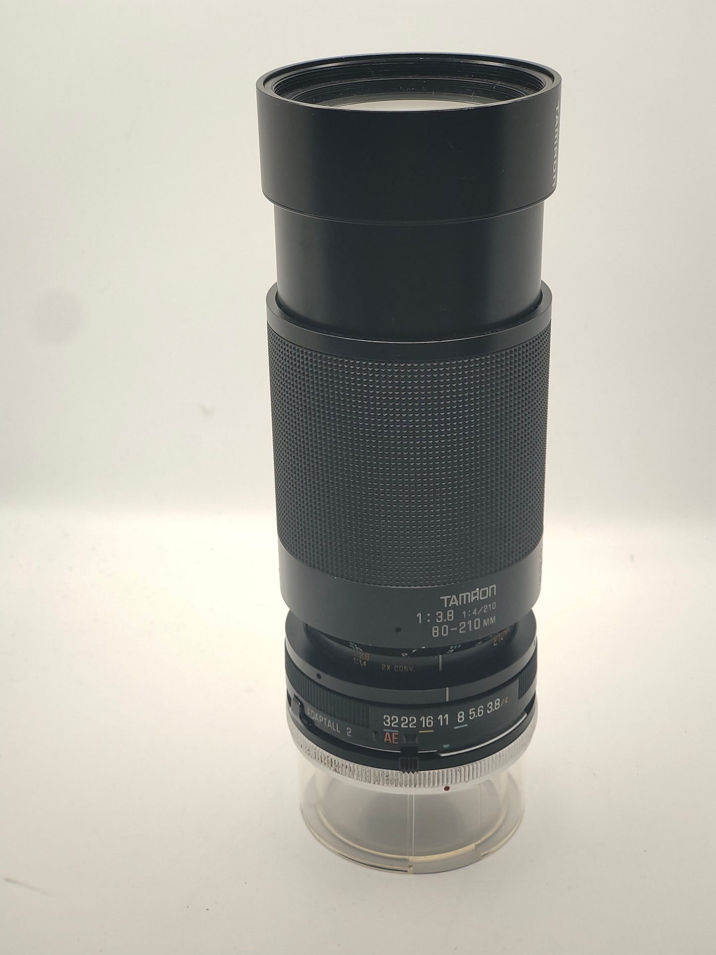 Tamron 80-210mm f/4 zoom lens with Canon FD mount.