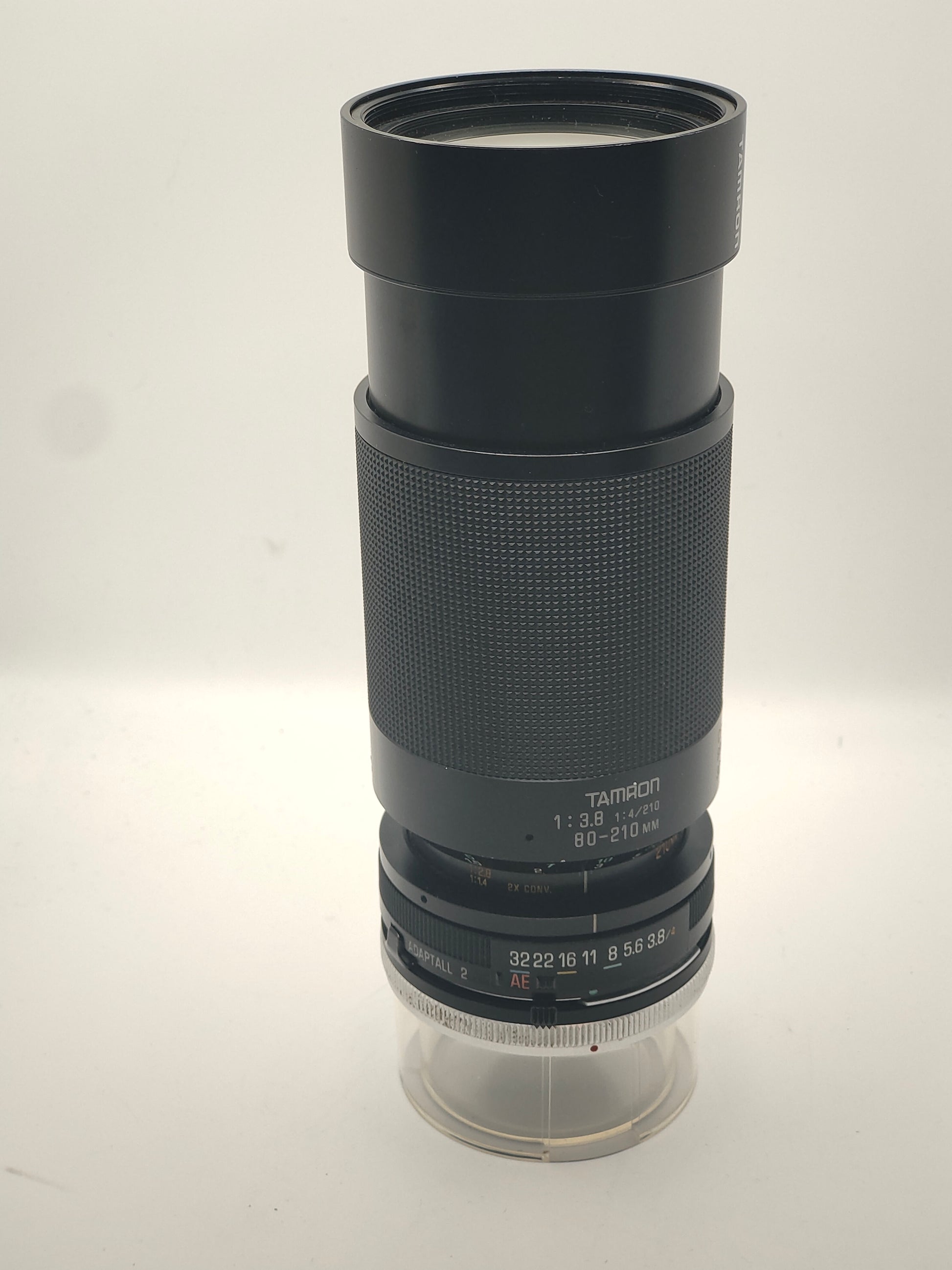 Tamron 80-210mm f/4 zoom lens with Canon FD mount.
