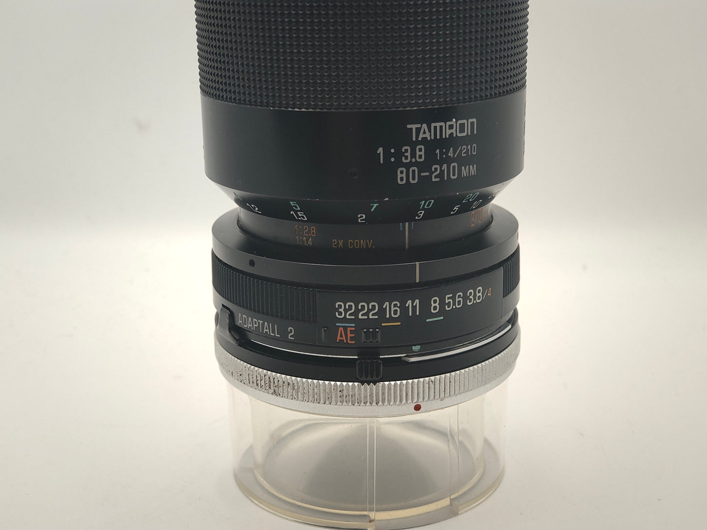 Tamron 80-210mm f/4 zoom lens with Canon FD mount.