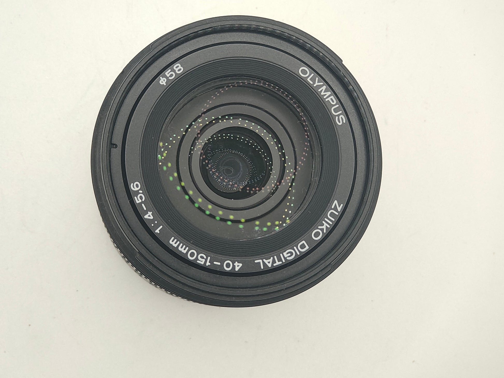 Olympus Zuiko Digital AF 40-150mm f/4-5.6 ED zoom lens.