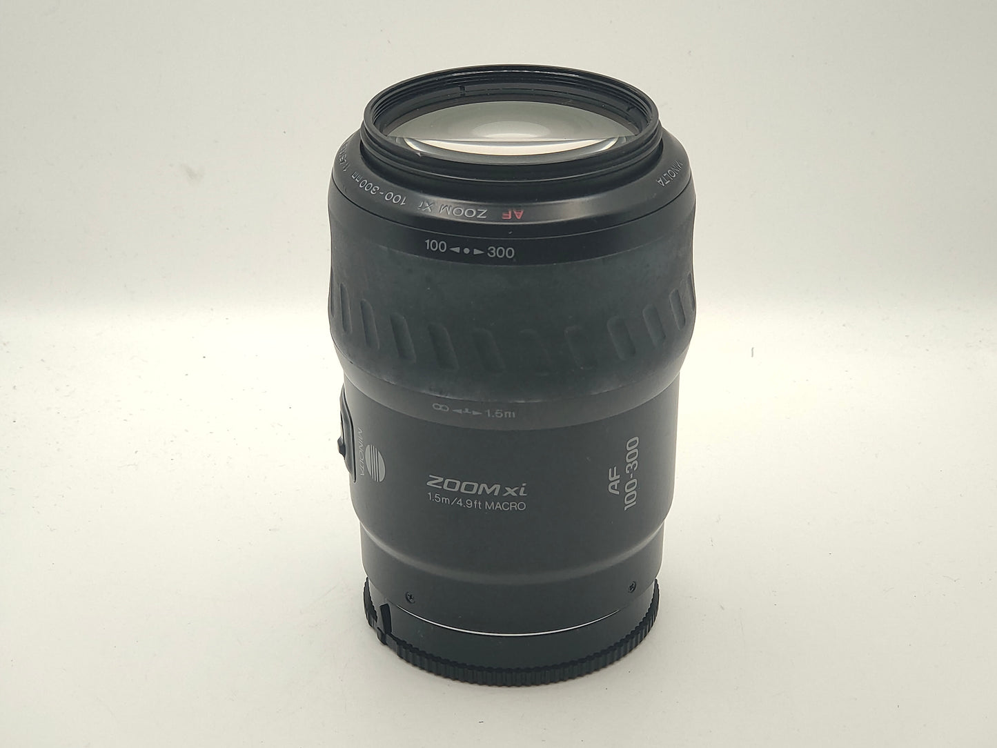 Minolta AF 100-300mm f/4.5 Zoom Xi autofocus lens for Minolta SLRs.