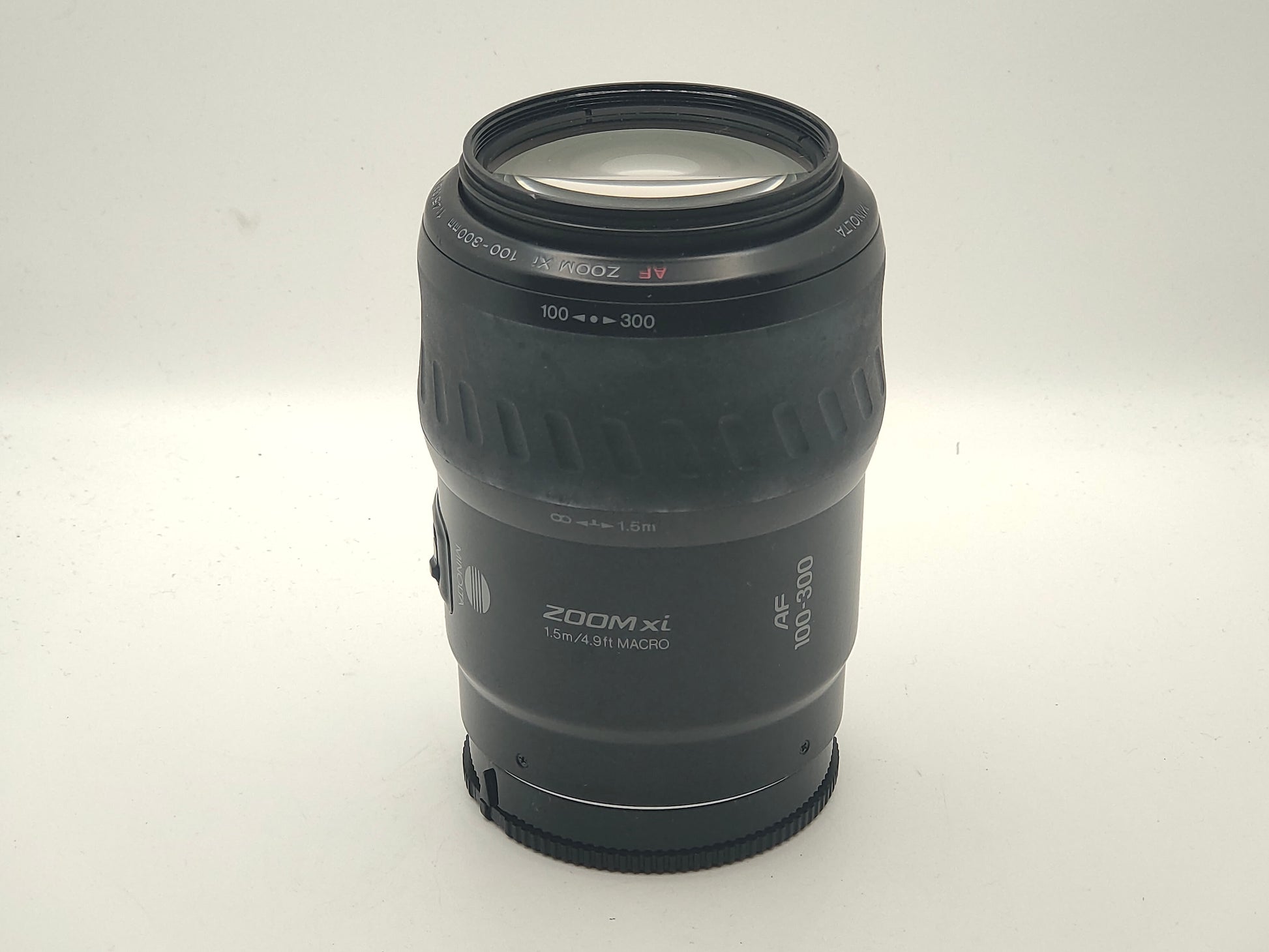 Minolta AF 100-300mm f/4.5 Zoom Xi autofocus lens for Minolta SLRs.