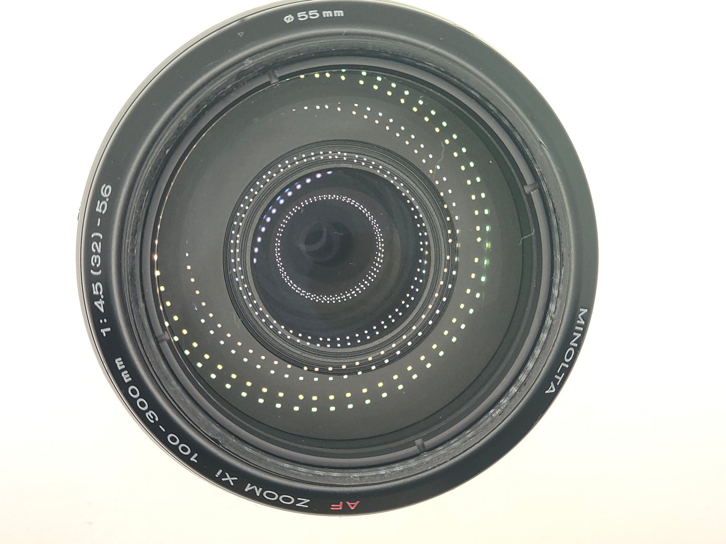 Minolta AF 100-300mm f/4.5 Zoom Xi autofocus lens for Minolta SLRs.