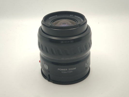 Minolta 35-80mm f/4-5.6 zoom AF Power Zoom lens for Minolta Autofocus SLRs