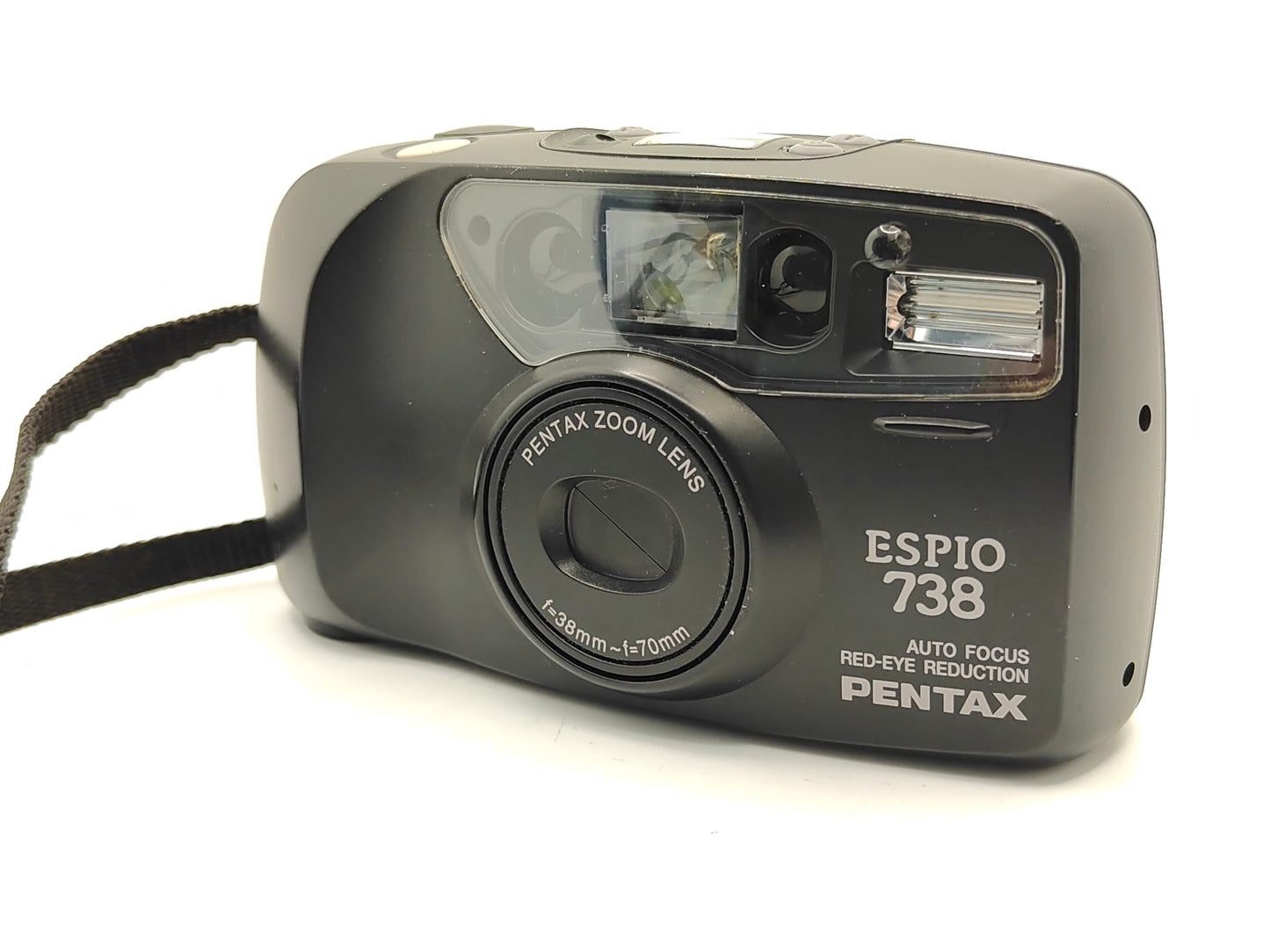 Pentax Espio 738 point-and-shoot film camera.