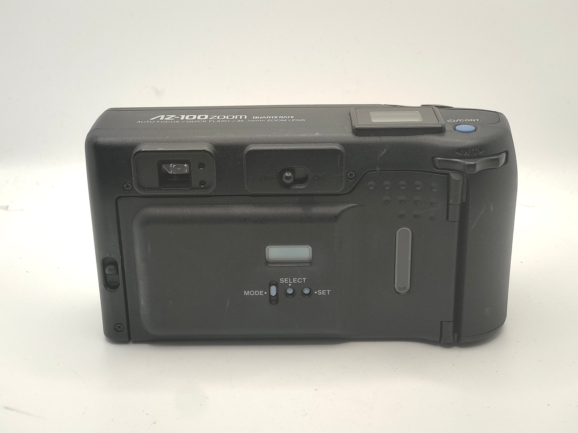 Olympus AZ-100 Zoom film camera.