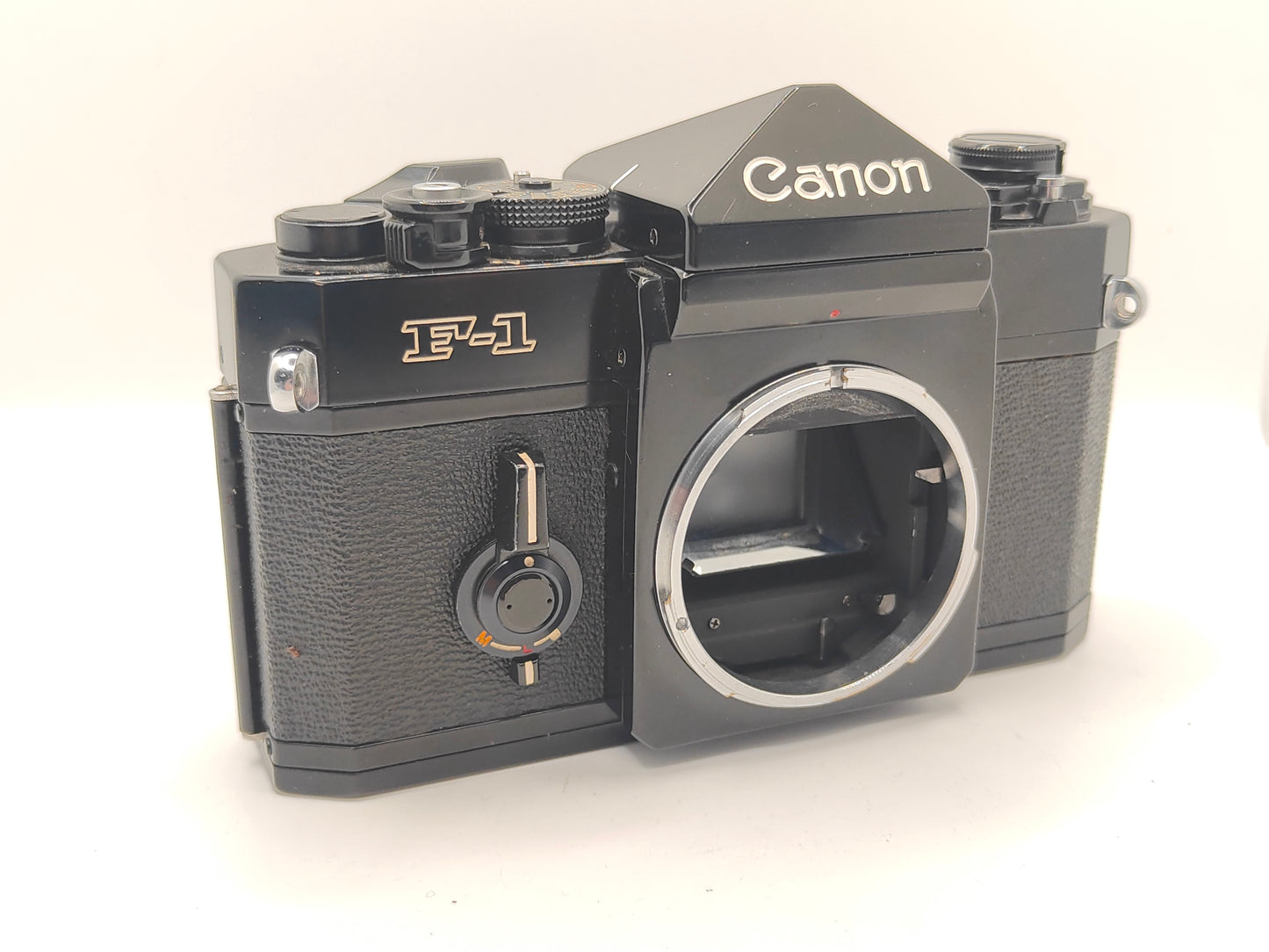 Canon F-1 SLR camera with 50mm f/1.4 lens