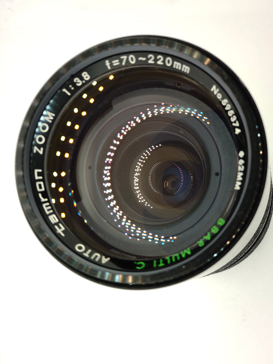 Tamron 70-220mm f/3.8 telephoto zoom lens for Minolta SRT SLRs