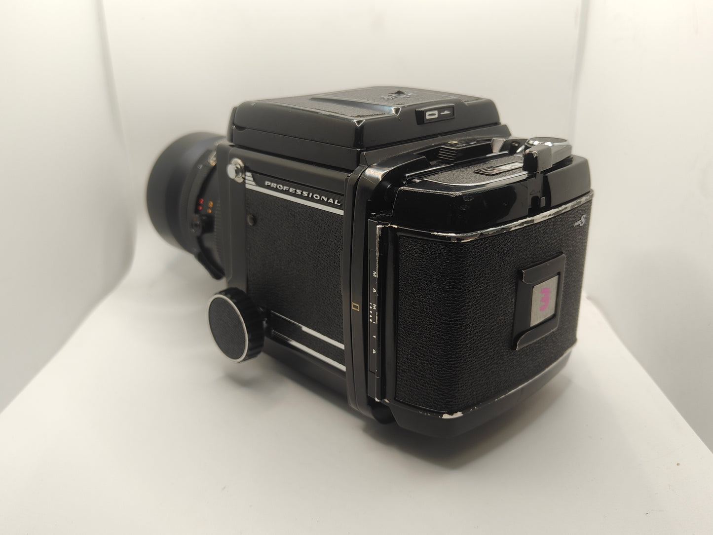 Mamiya RB67 Professional + 180mm lens + waist level finder
