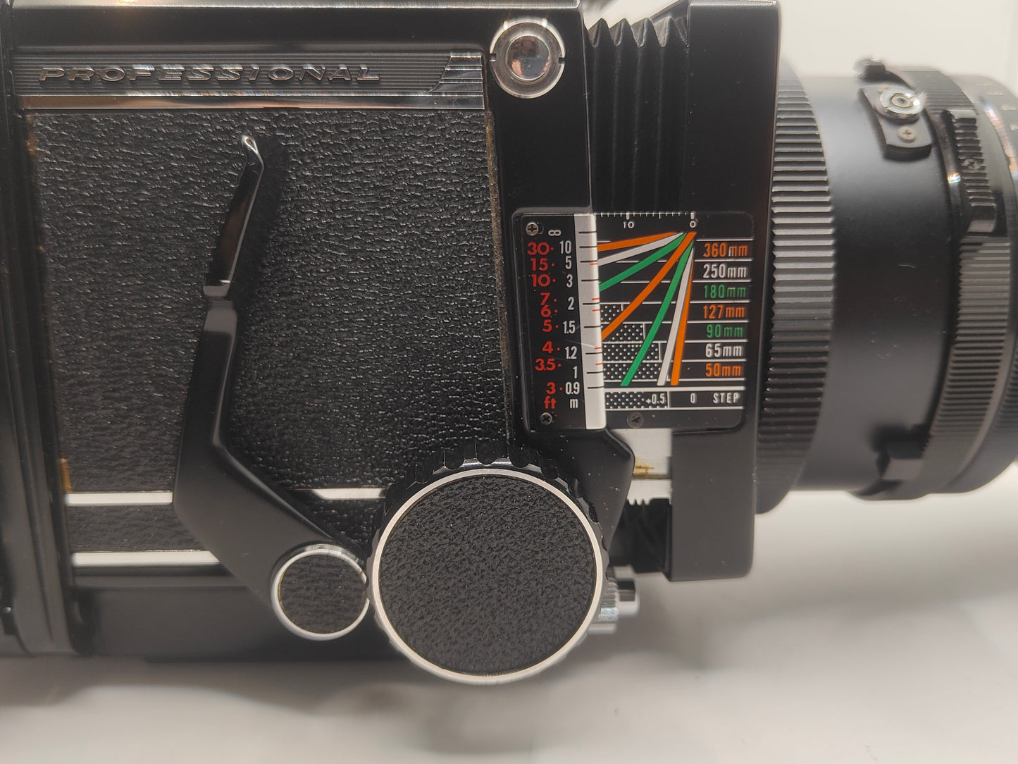Mamiya RB67 Professional + 180mm lens + waist level finder