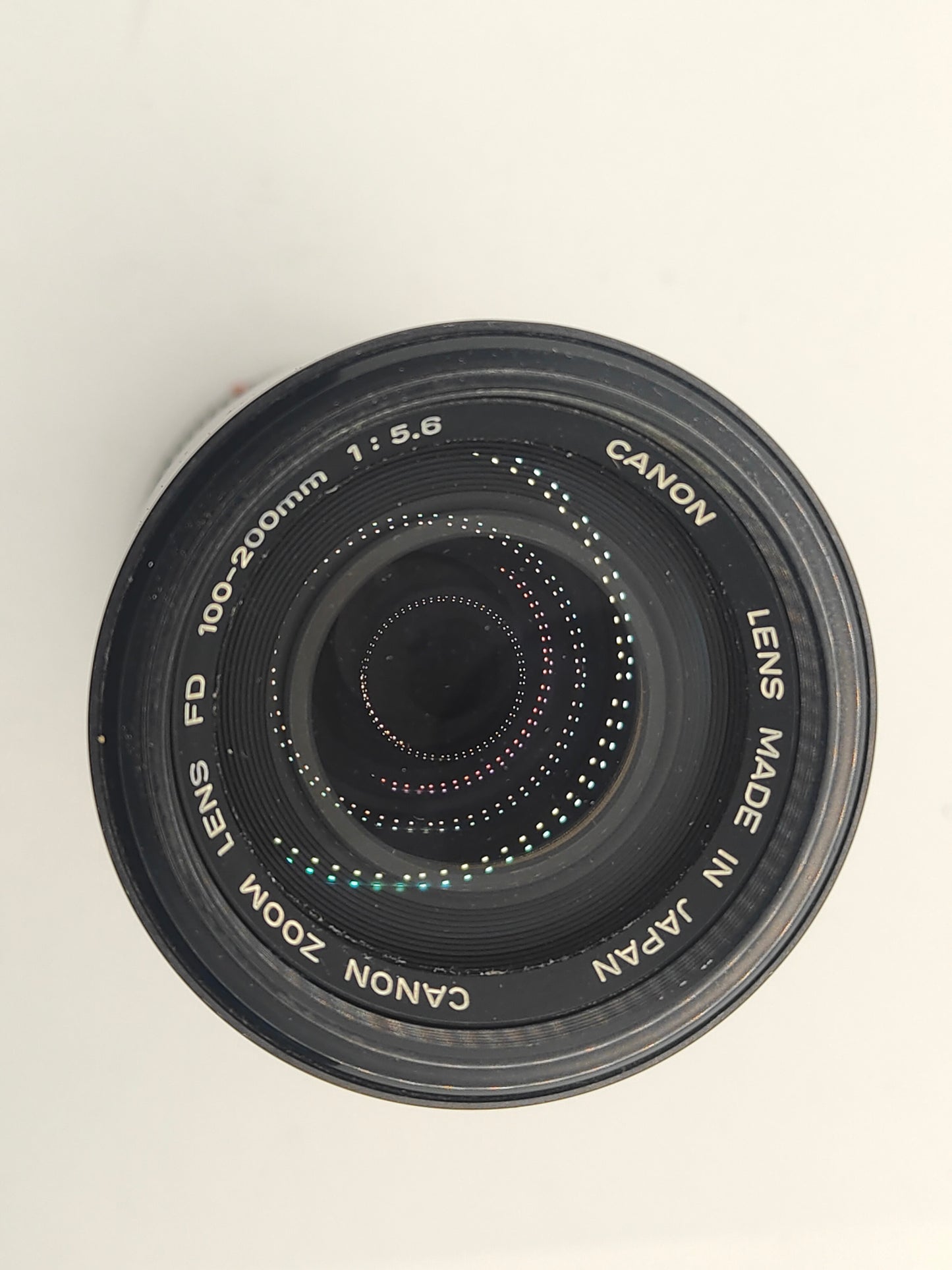 Canon New FD 100-200mm f5.6 telephoto zoom lens for AE-1, A-1, FTb SLRs.