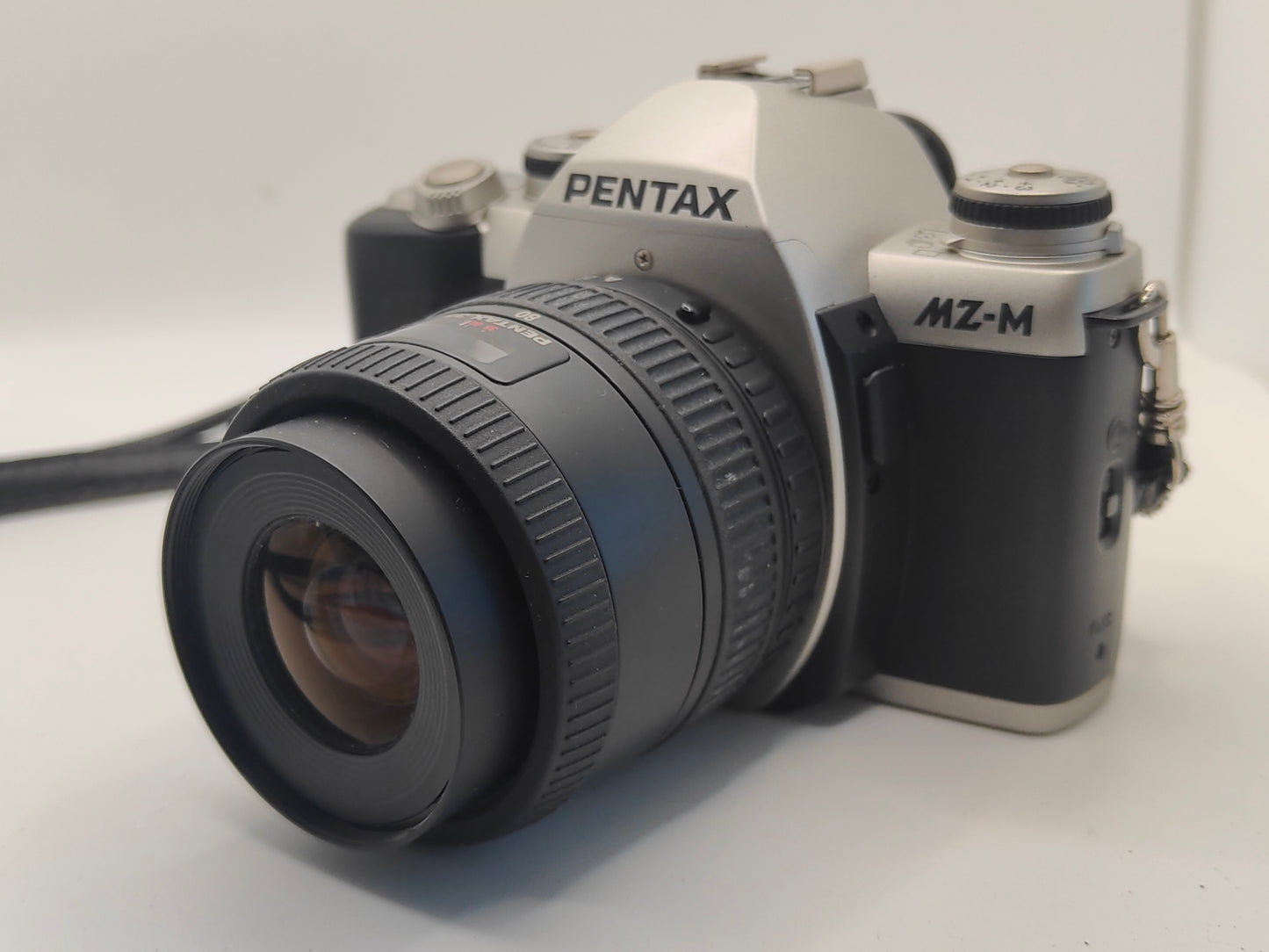 Pentax MZ-M film SLR with 35-80mm zoom lens.