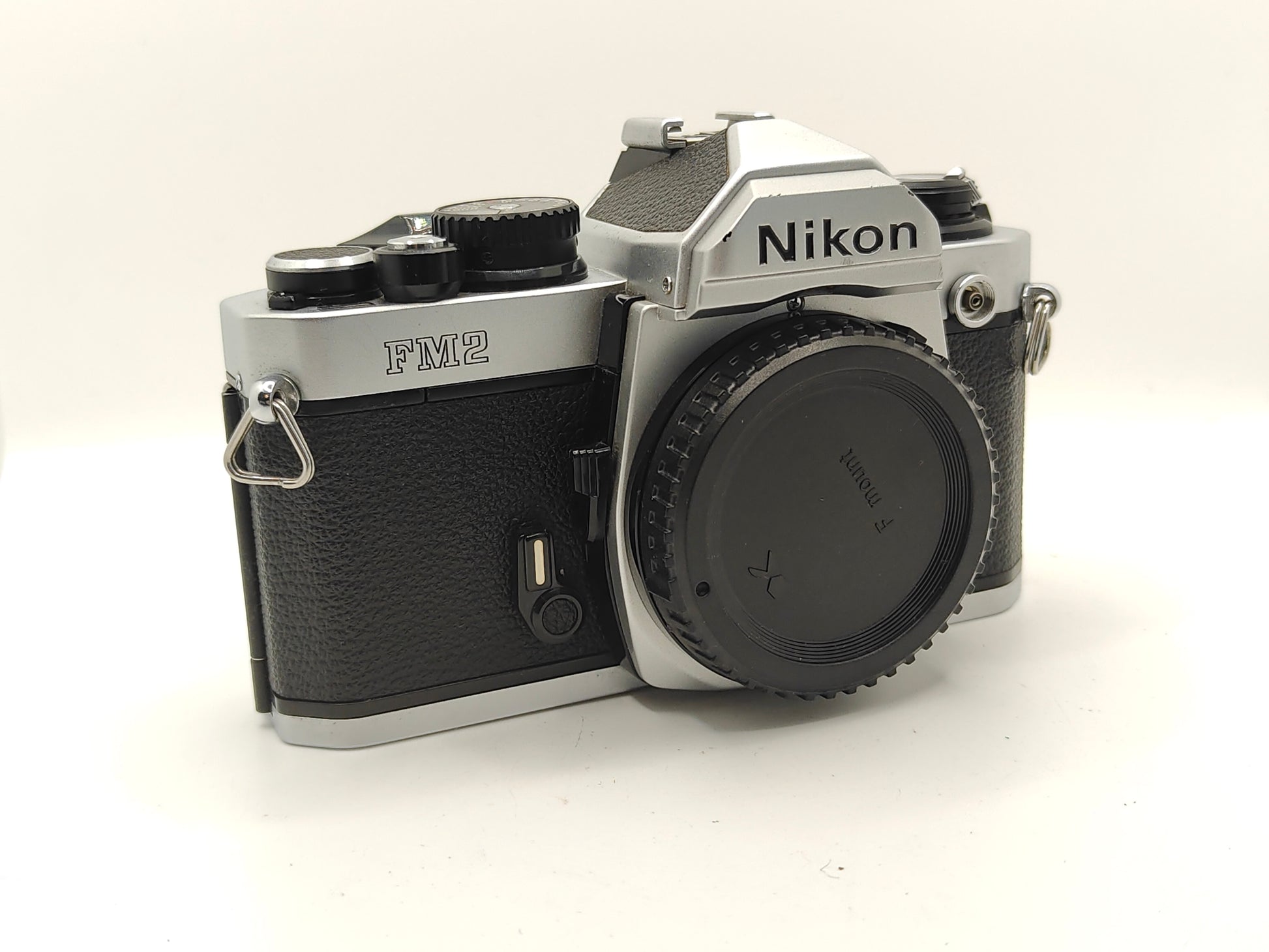 Nikon FM2n SLR film camera - silver.