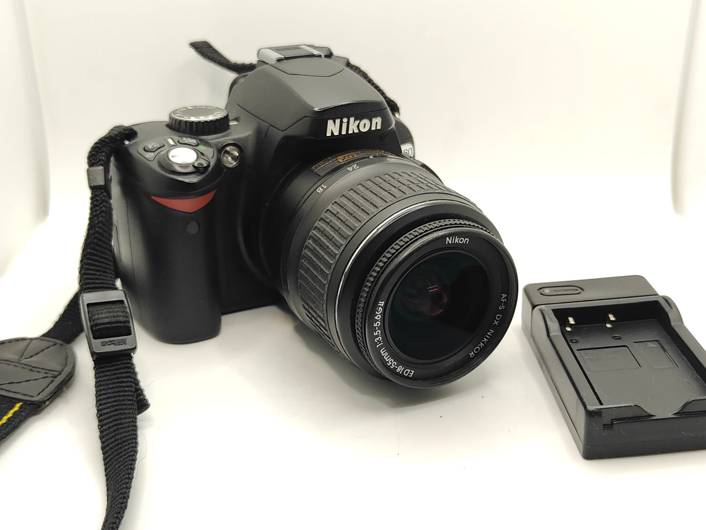 Nikon D60 digital camera with zoom lens