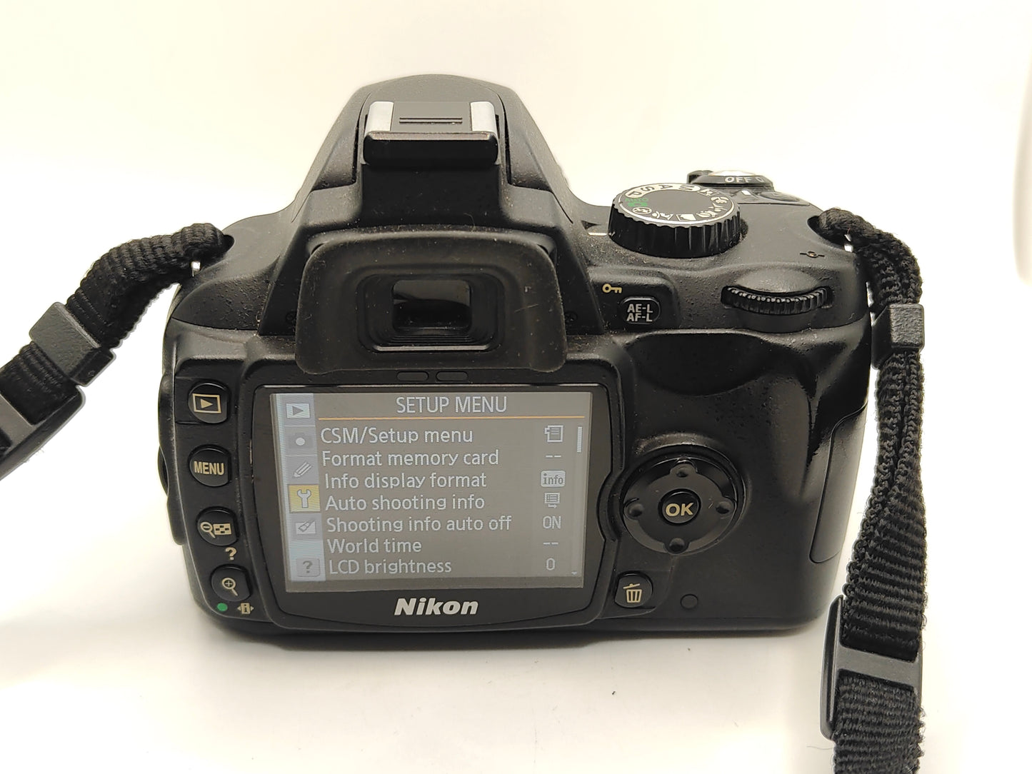 Nikon D60 digital camera with zoom lens