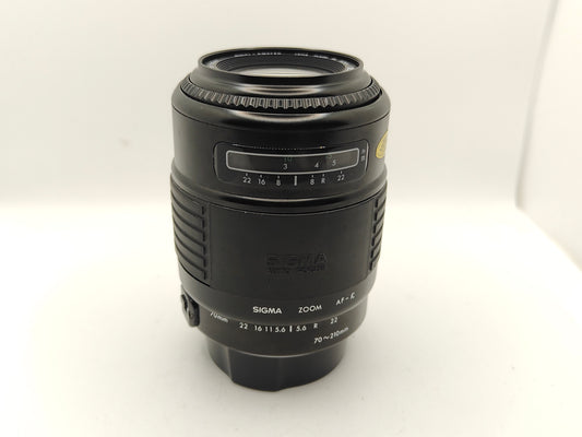 Sigma 70-210mm Autofocus f/4 lens (Canon EOS mount).