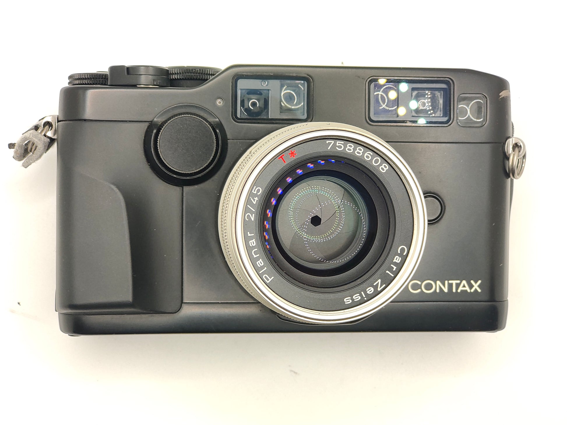Contax G2 camera with 45mm f/2 lens.