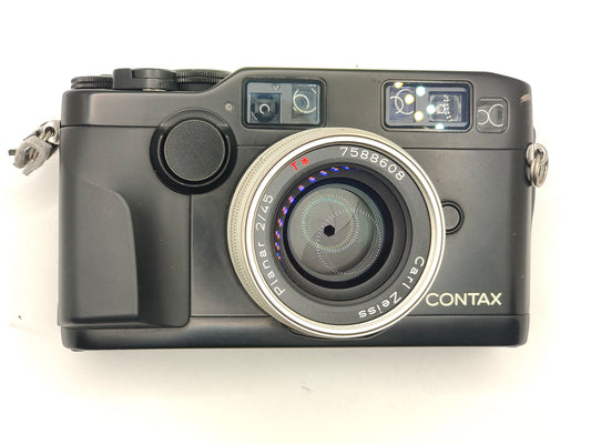 Contax G2 camera with 45mm f/2 lens.