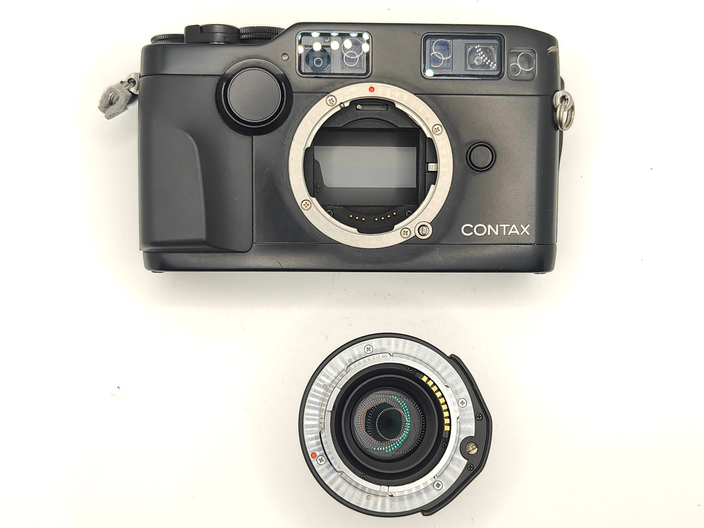 Contax G2 camera with 45mm f/2 lens.