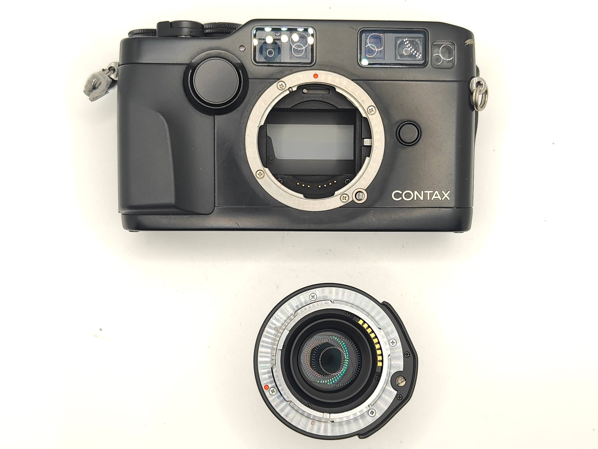 Contax G2 camera with 45mm f/2 lens.