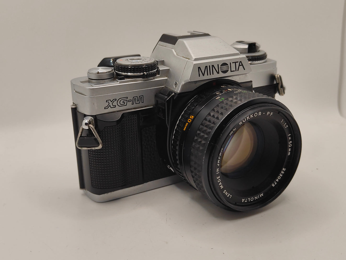 Minolta XG-M SLR with 50mm f/1.7 lens.