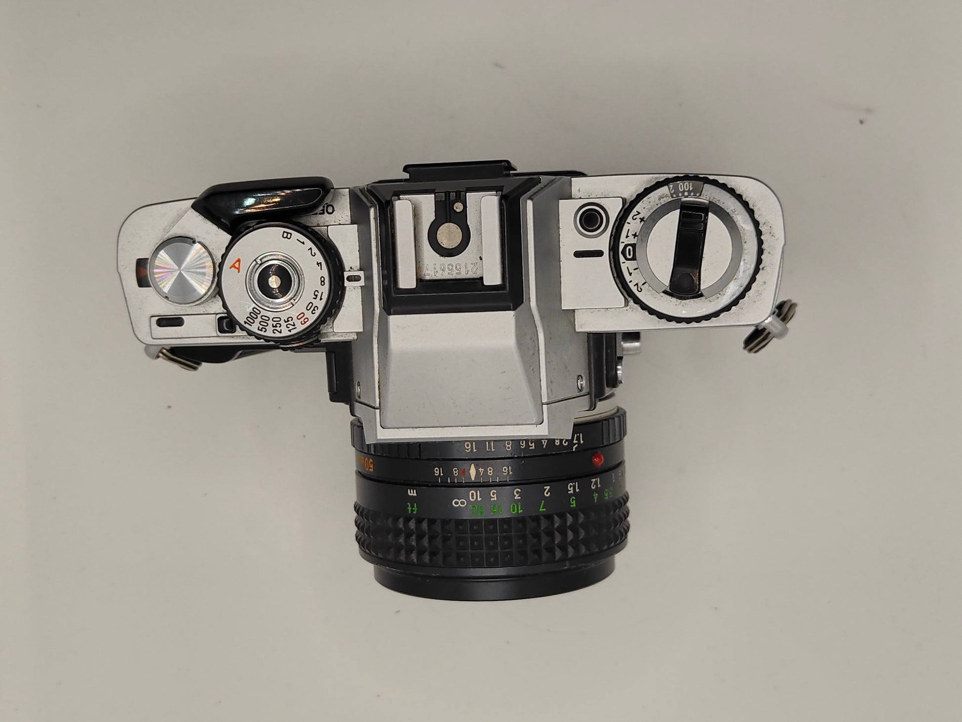 Minolta XG-M SLR with 50mm f/1.7 lens.