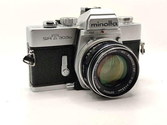 Minolta SRT-303b SLR film camera