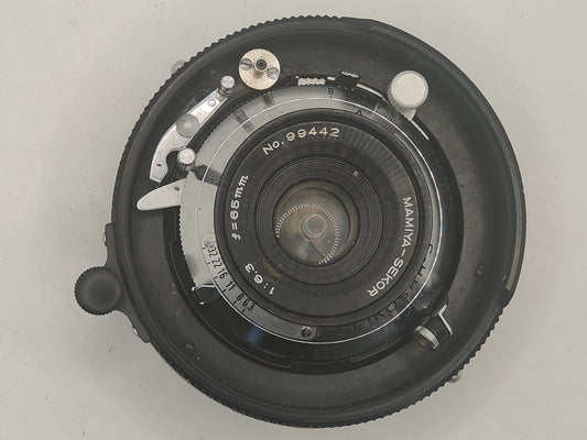 Mamiya Sekor 65mm f/6.3 Lens + 65mm finder For Universal Press Super 23.