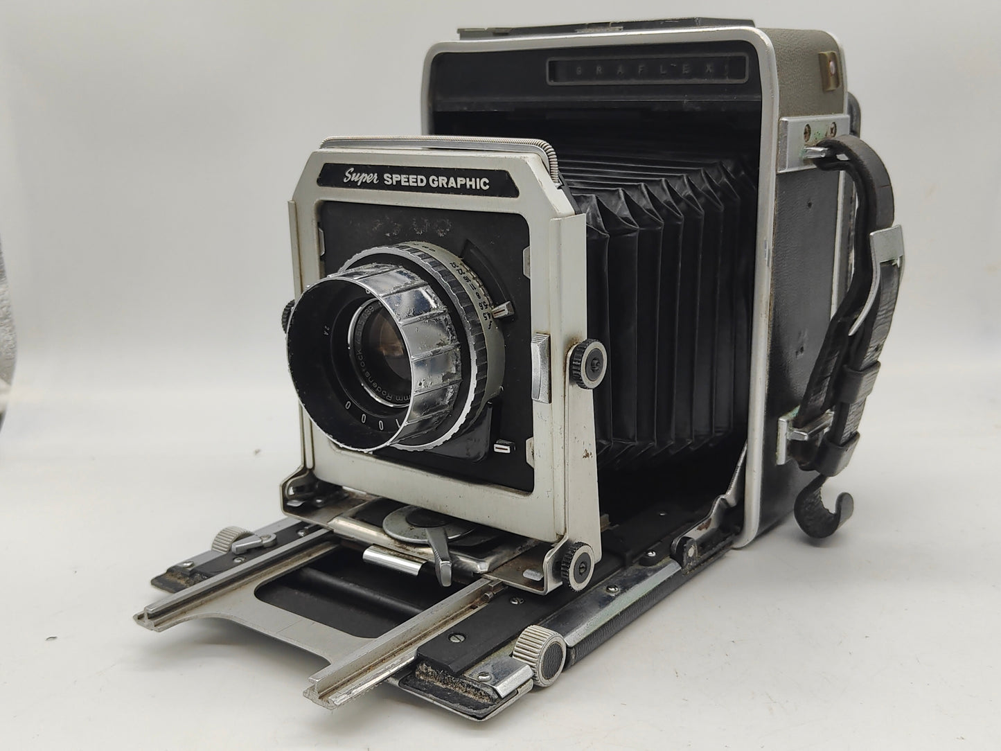 Graflex Super Speed Graphic 4x5 Rangefinder Press Camera.