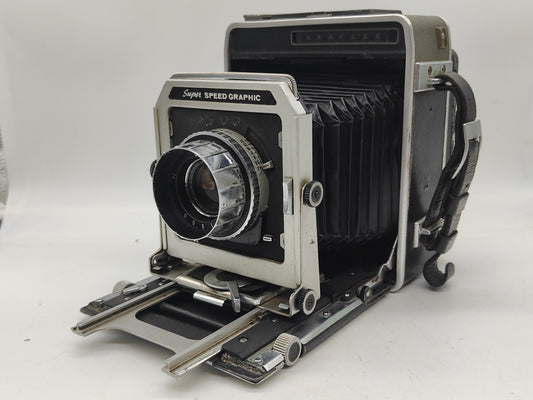 Graflex Super Speed Graphic 4x5 Rangefinder Press Camera.