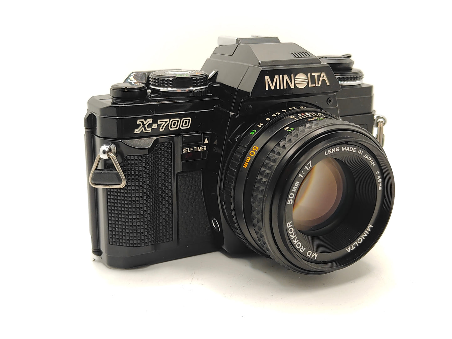Minolta X-700 SLR with 50mm f/1.7 lens