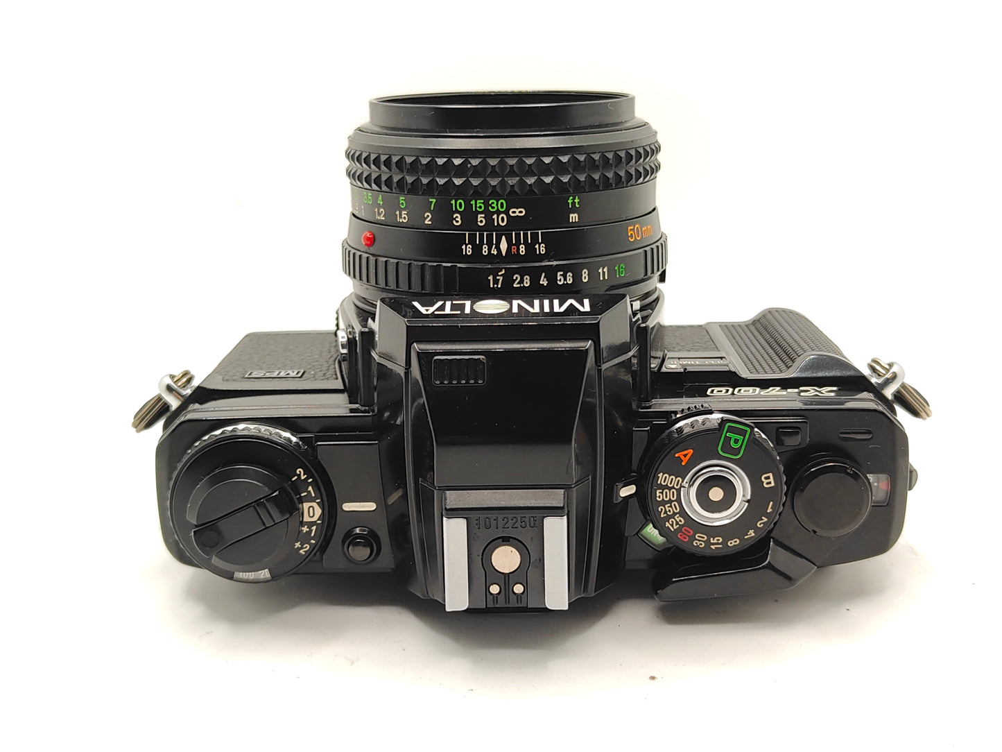 Minolta X-700 SLR with 50mm f/1.7 lens