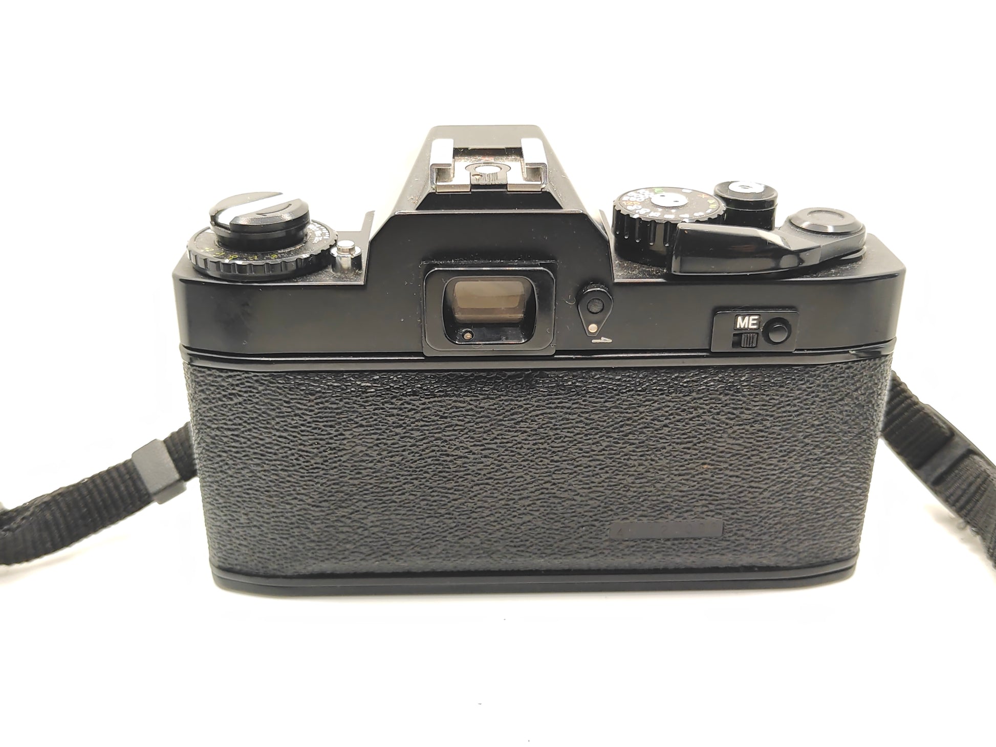 Ricoh XR-2s SLR camera with 50mm lens..