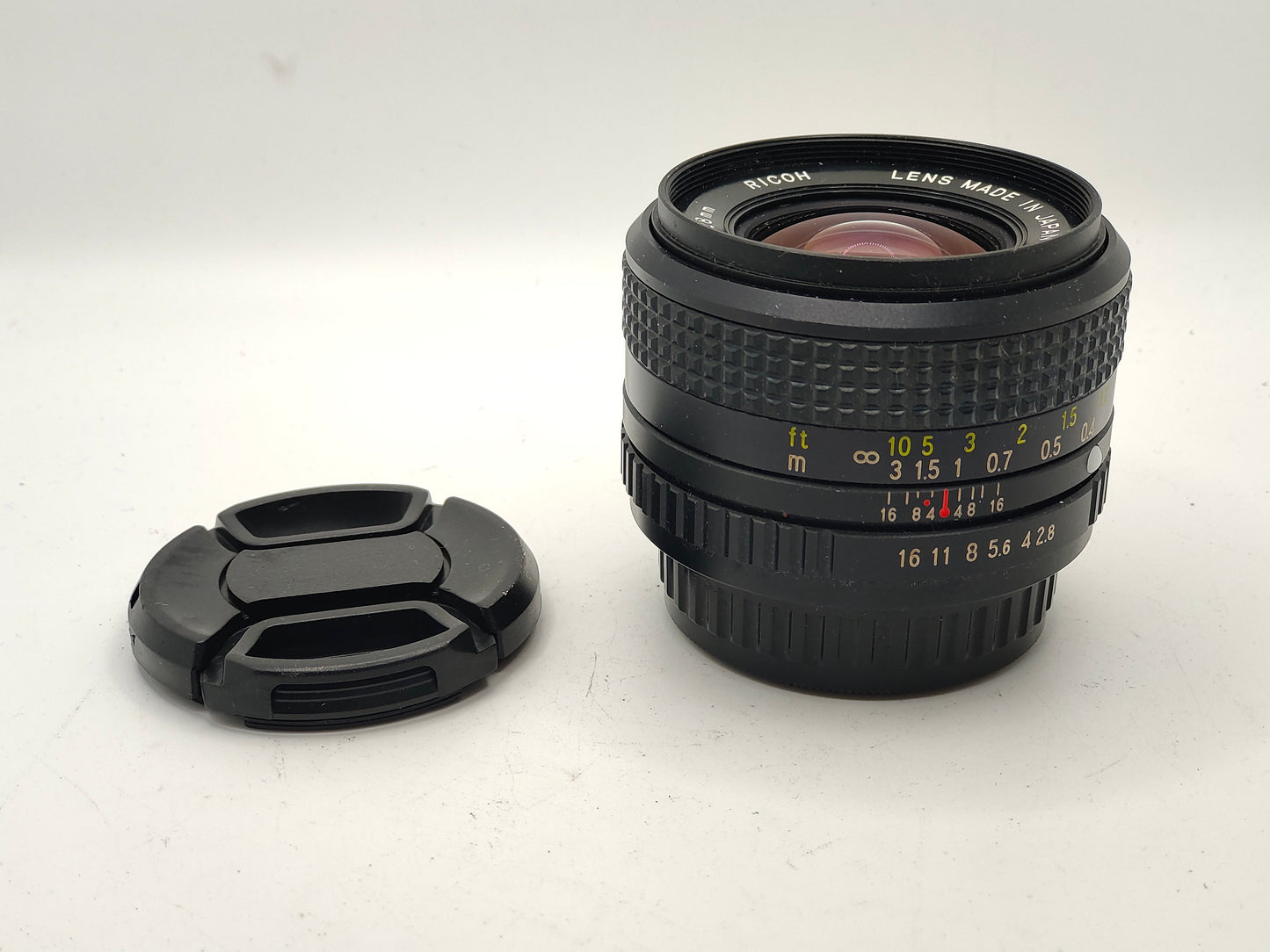 Ricoh 28mm f/2.8 wide angle (Pentax K-mount) lens.