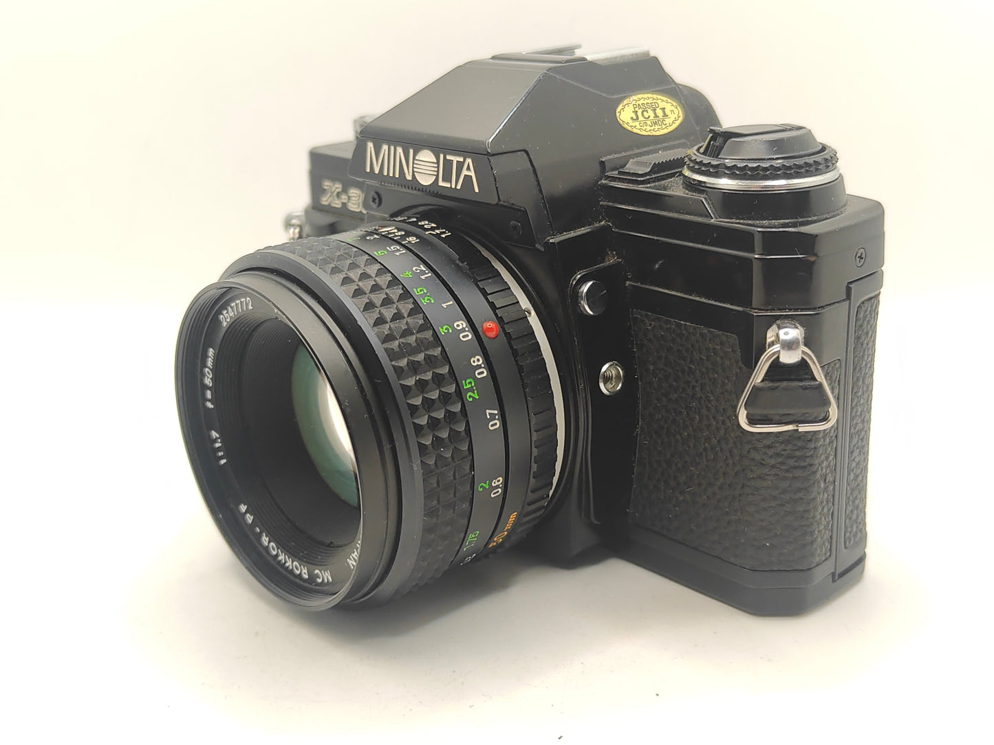 Minolta X-300 SLR with 50mm f/1.7 lens.